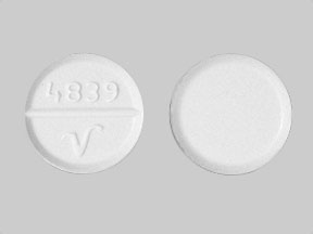 4839 V imprint (acetaminophen/oxycodone.
