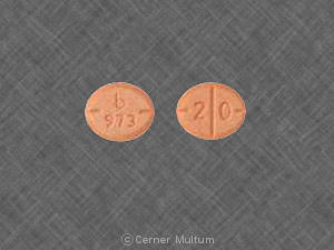 b 973 and 20 oval orange pill - Drugs.com.