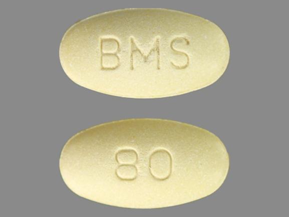 BMS 80 Pill Pravachol 80 mg