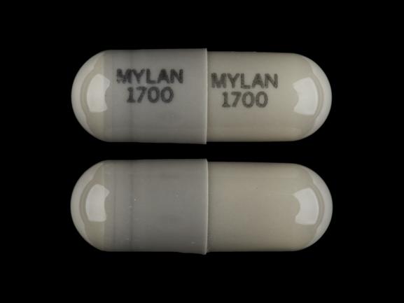 MYLAN 1700 MYLAN 1700 Pill nitrofurantoin 100 mg