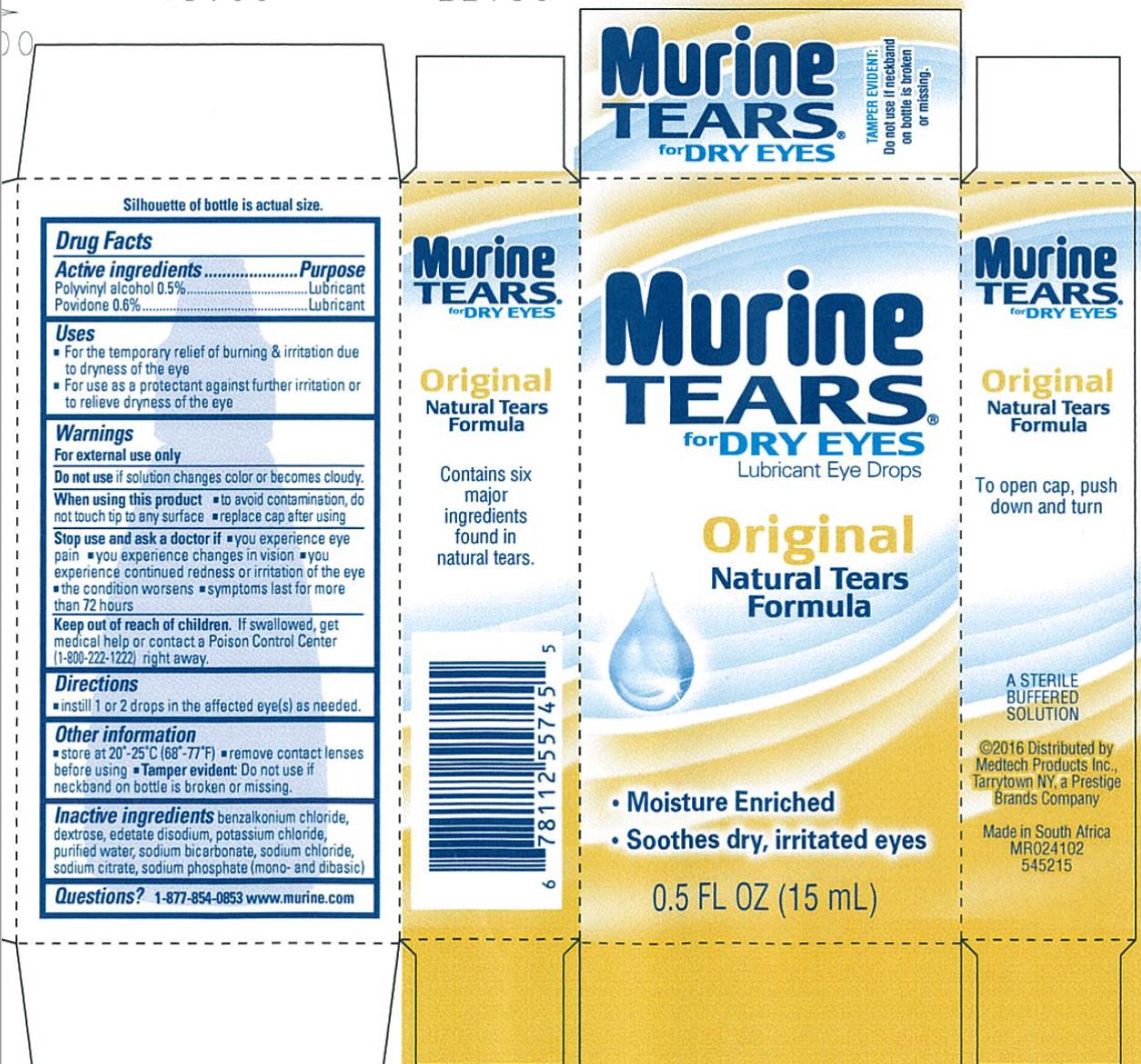Murine Tears for Dry Eyes (Prestige Brands Holdings, Inc.) POLYVINYL