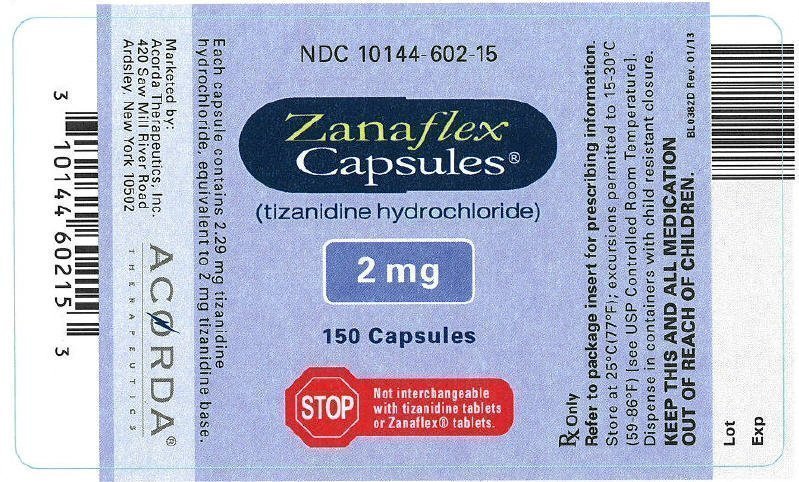 Zanaflex - FDA prescribing information, side effects and uses
