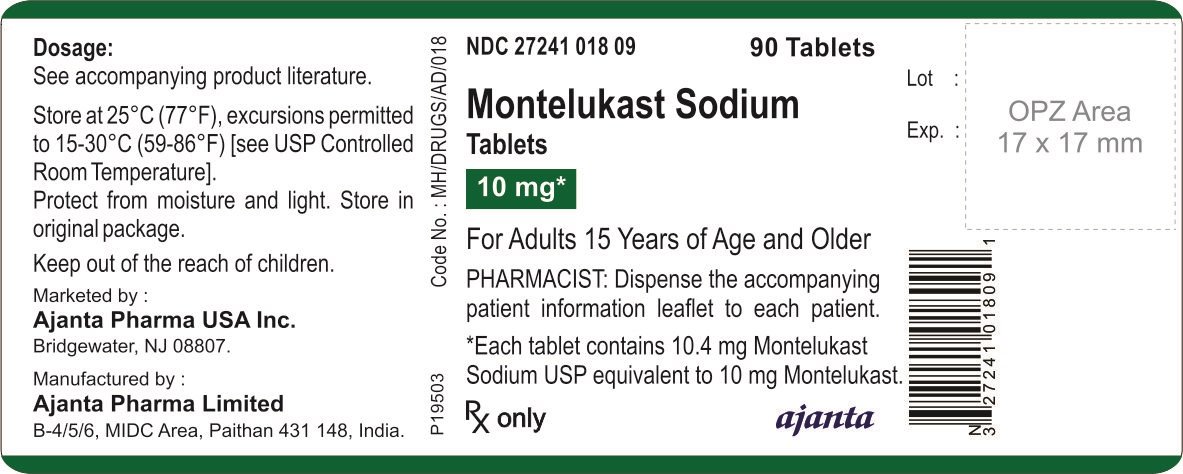 montelukast sodium tablets 10mg side effects