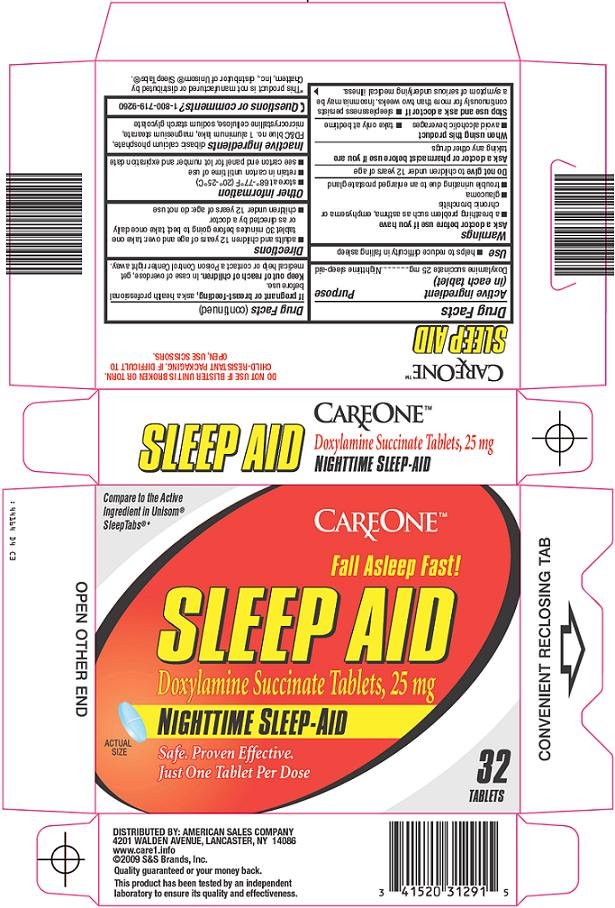 Care One Sleep Aid - FDA prescribing information, side effects and uses