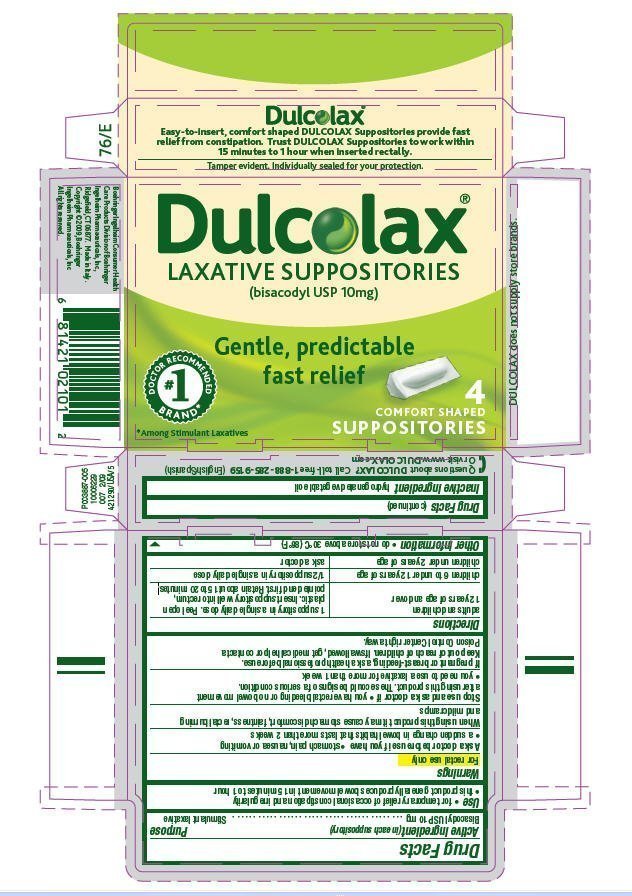 Dulcolax Suppository FDA prescribing information, side effects and uses